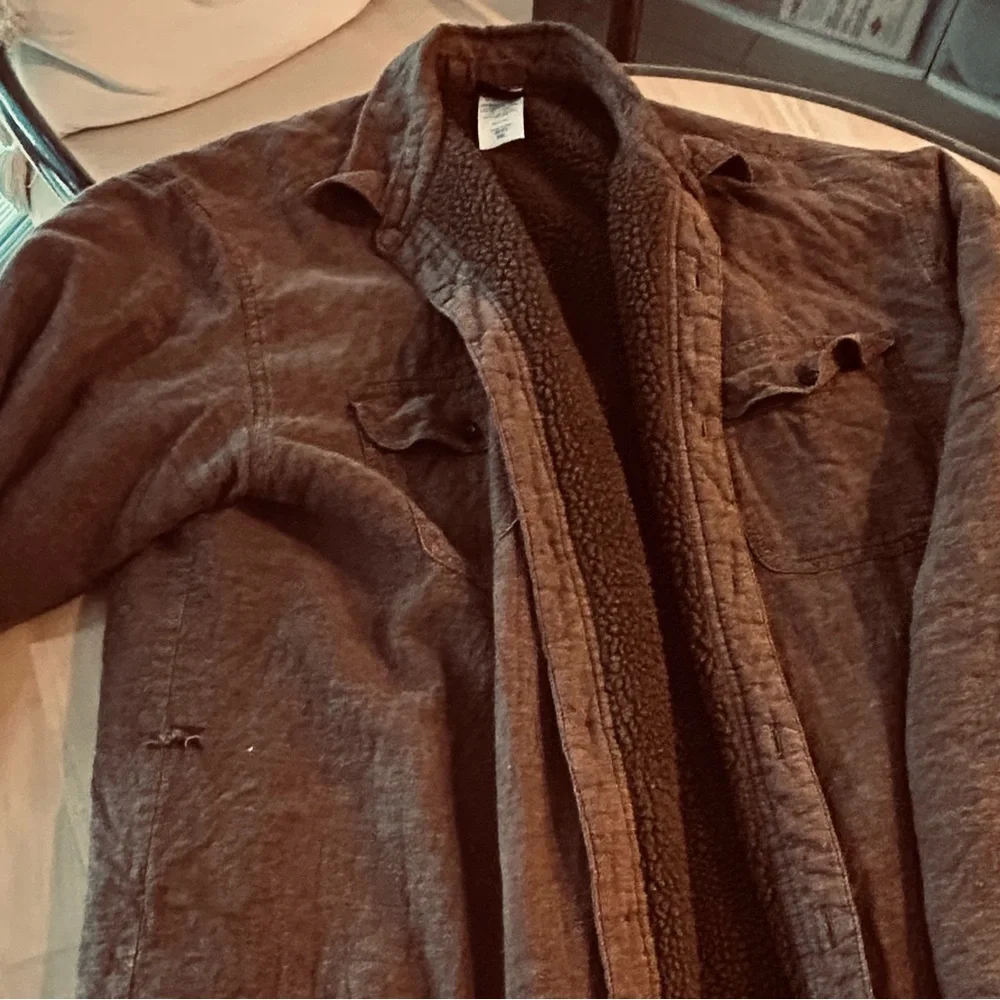 Patagonia Brown 55%Hemp45%Organic Cotton/Poly lined Jacket XXL - Picture 3 of 5